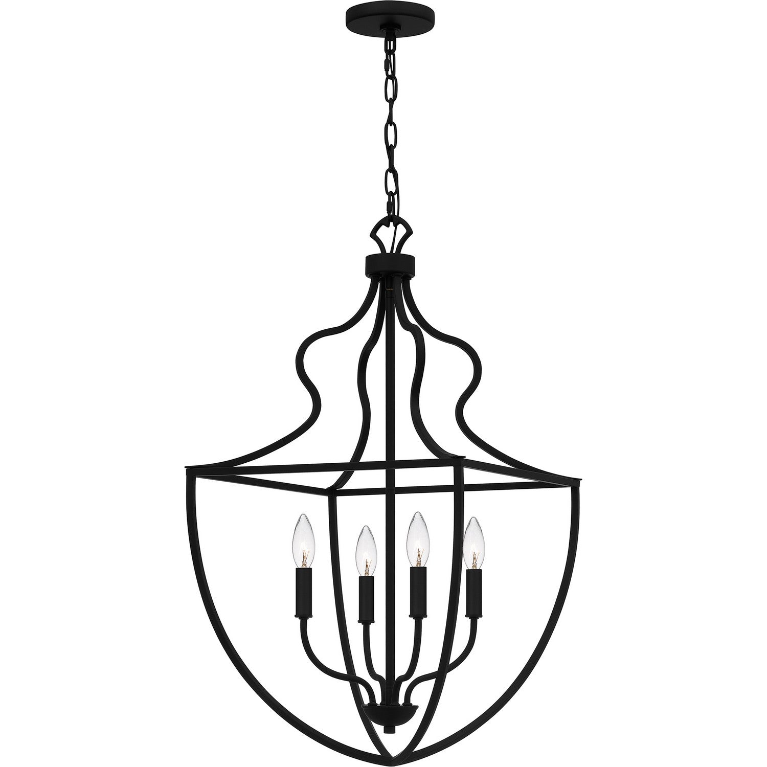 Quoizel - QP6215MBK - Four Light Pendant - Quoizel Pendant - Matte Black