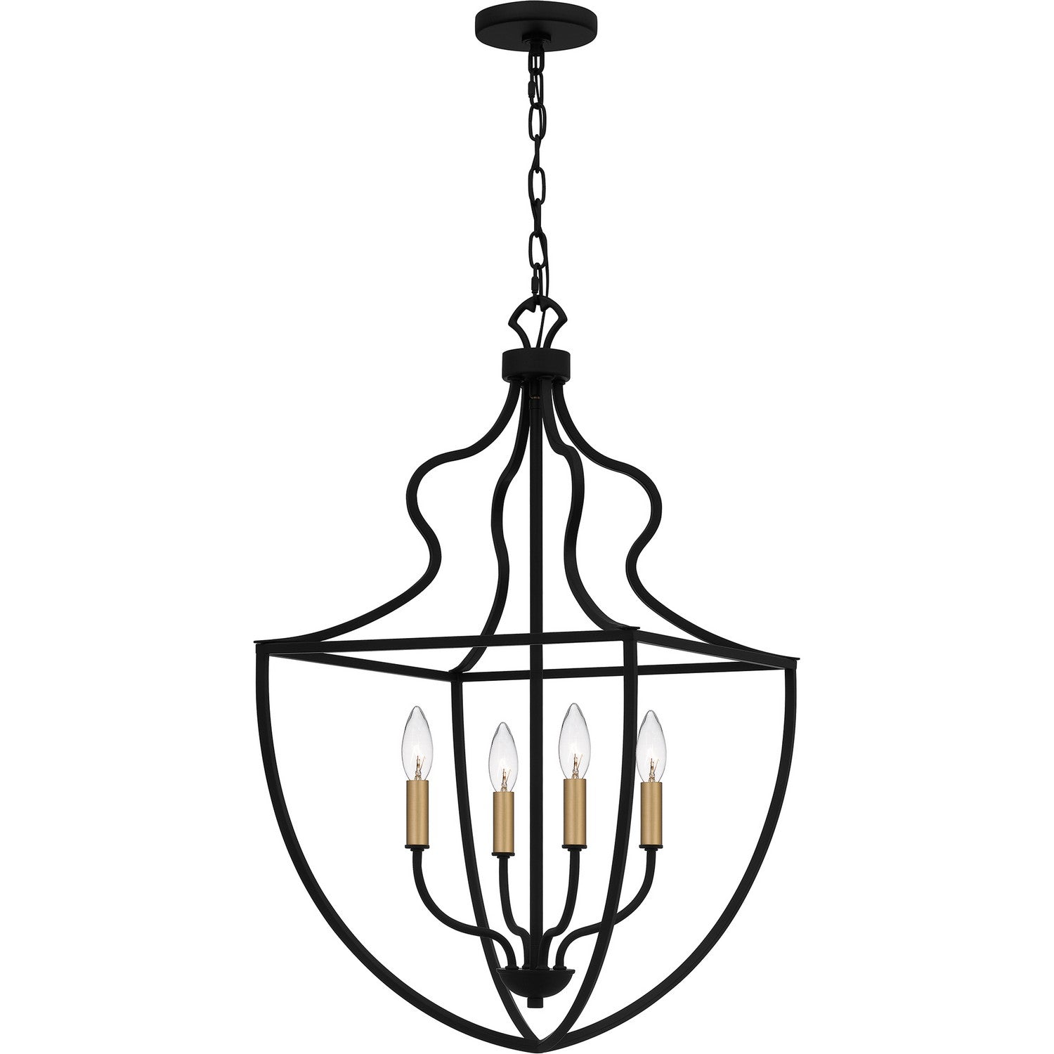 Quoizel - QP6215MBK - Four Light Pendant - Quoizel Pendant - Matte Black