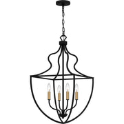 Quoizel - QP6215MBK - Four Light Pendant - Quoizel Pendant - Matte Black
