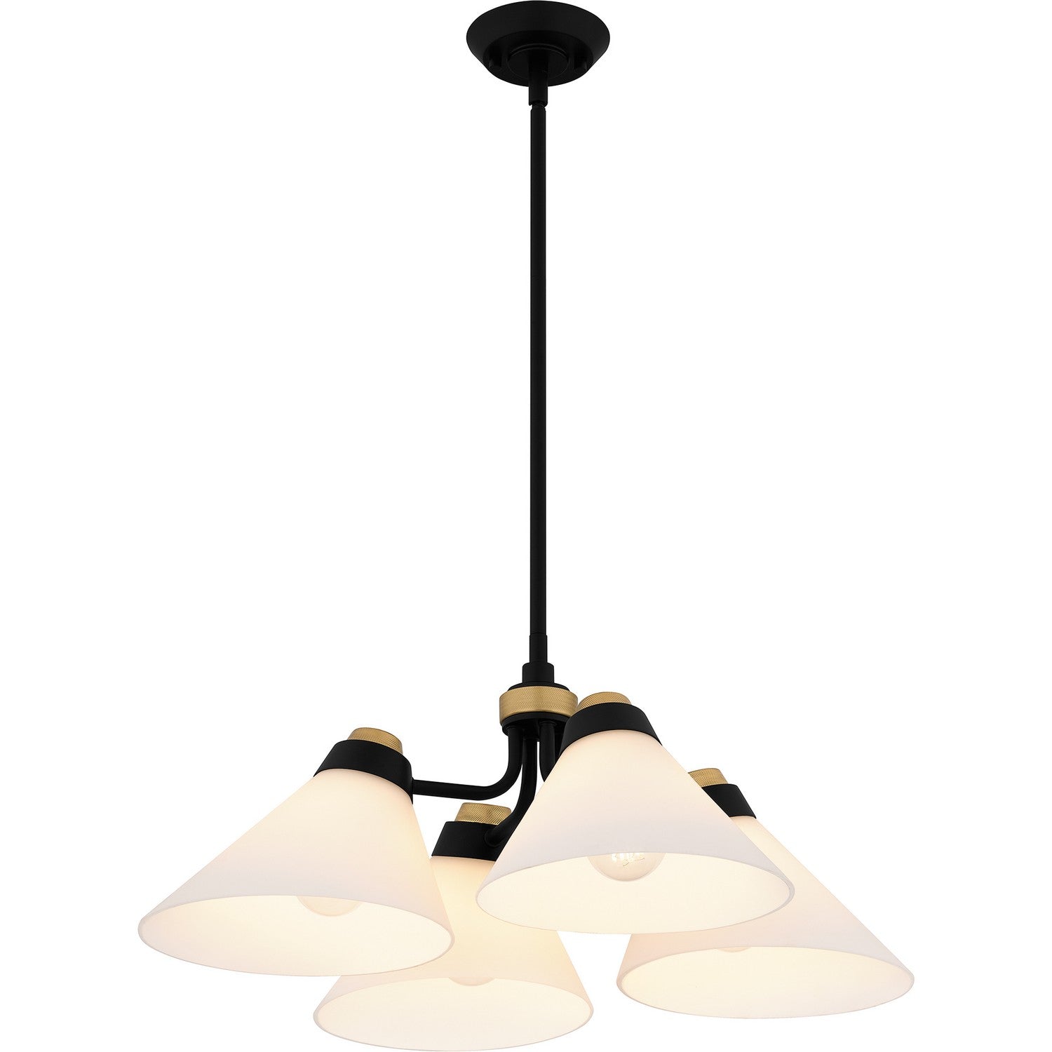 Quoizel - QP6218MBK - Four Light Pendant - Quoizel Pendant - Matte Black