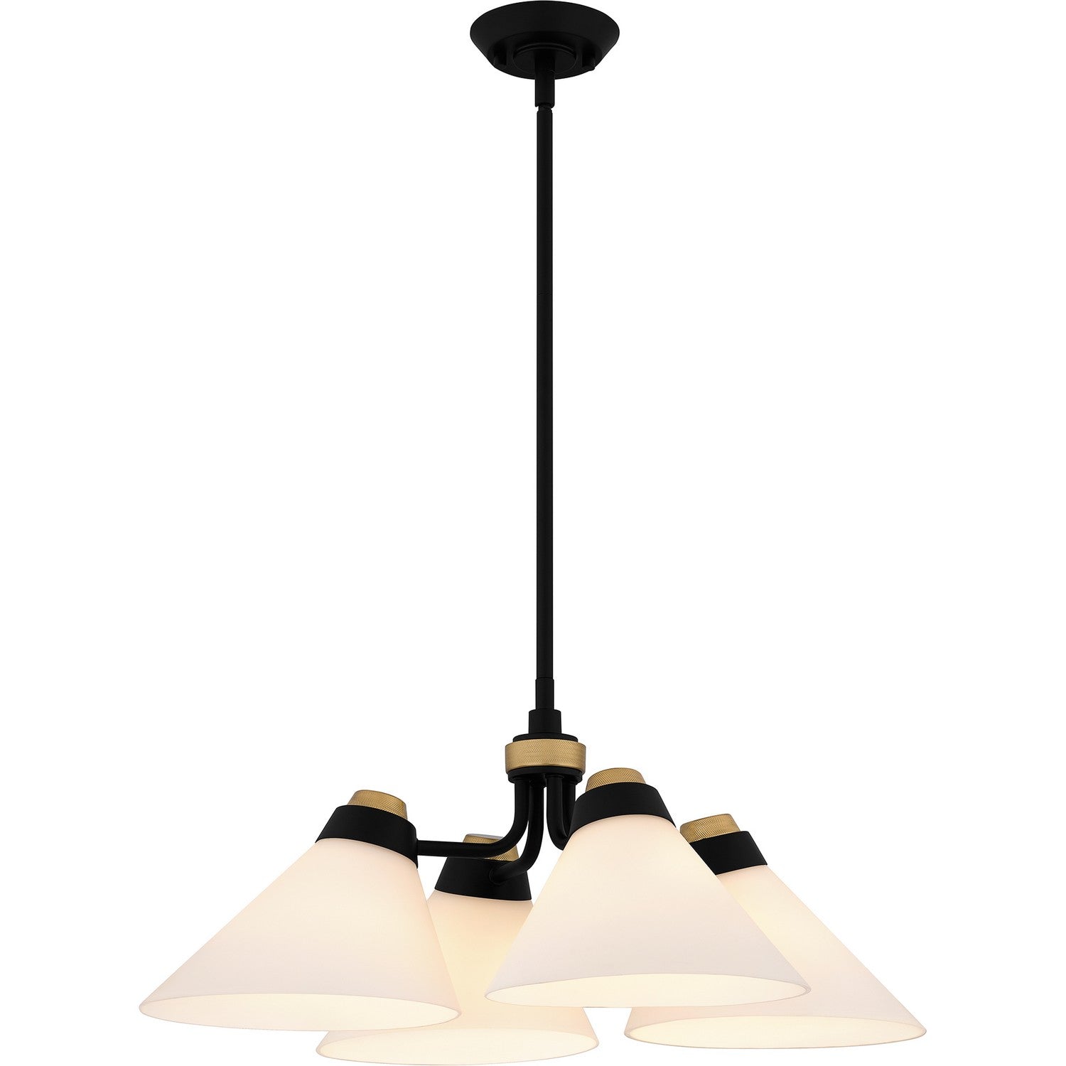 Quoizel - QP6218MBK - Four Light Pendant - Quoizel Pendant - Matte Black