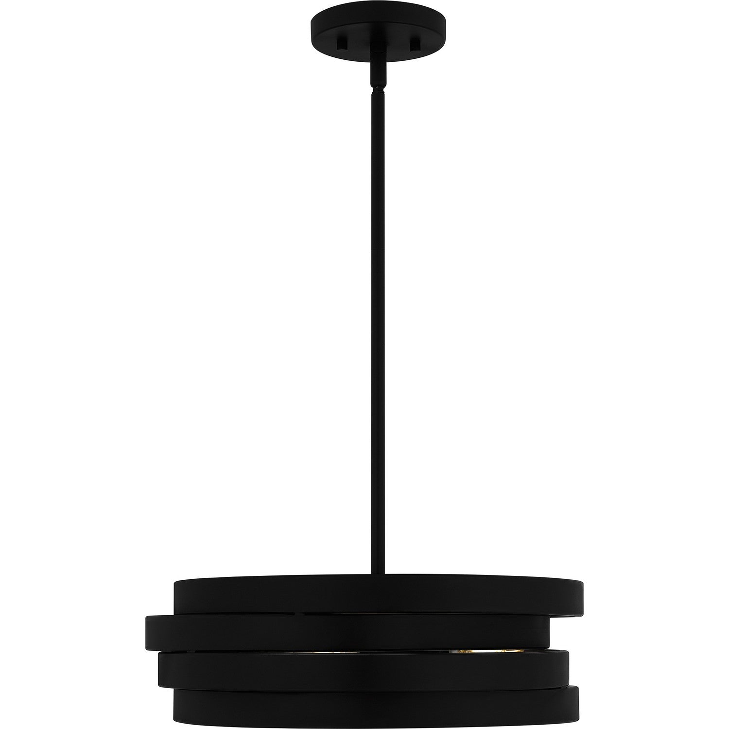 Quoizel - QP6223MBK - Three Light Pendant - Quoizel Pendant - Matte Black