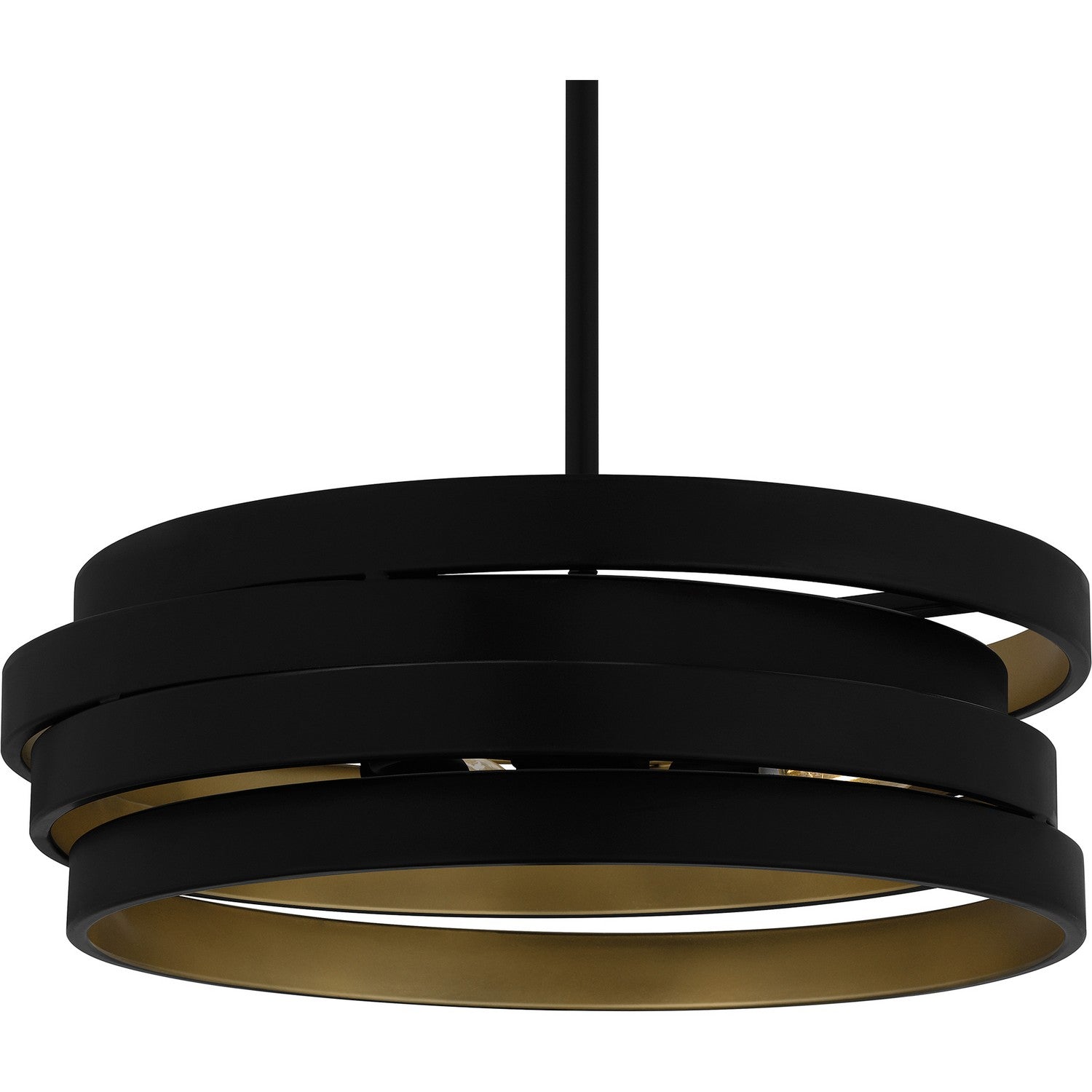 Quoizel - QP6223MBK - Three Light Pendant - Quoizel Pendant - Matte Black