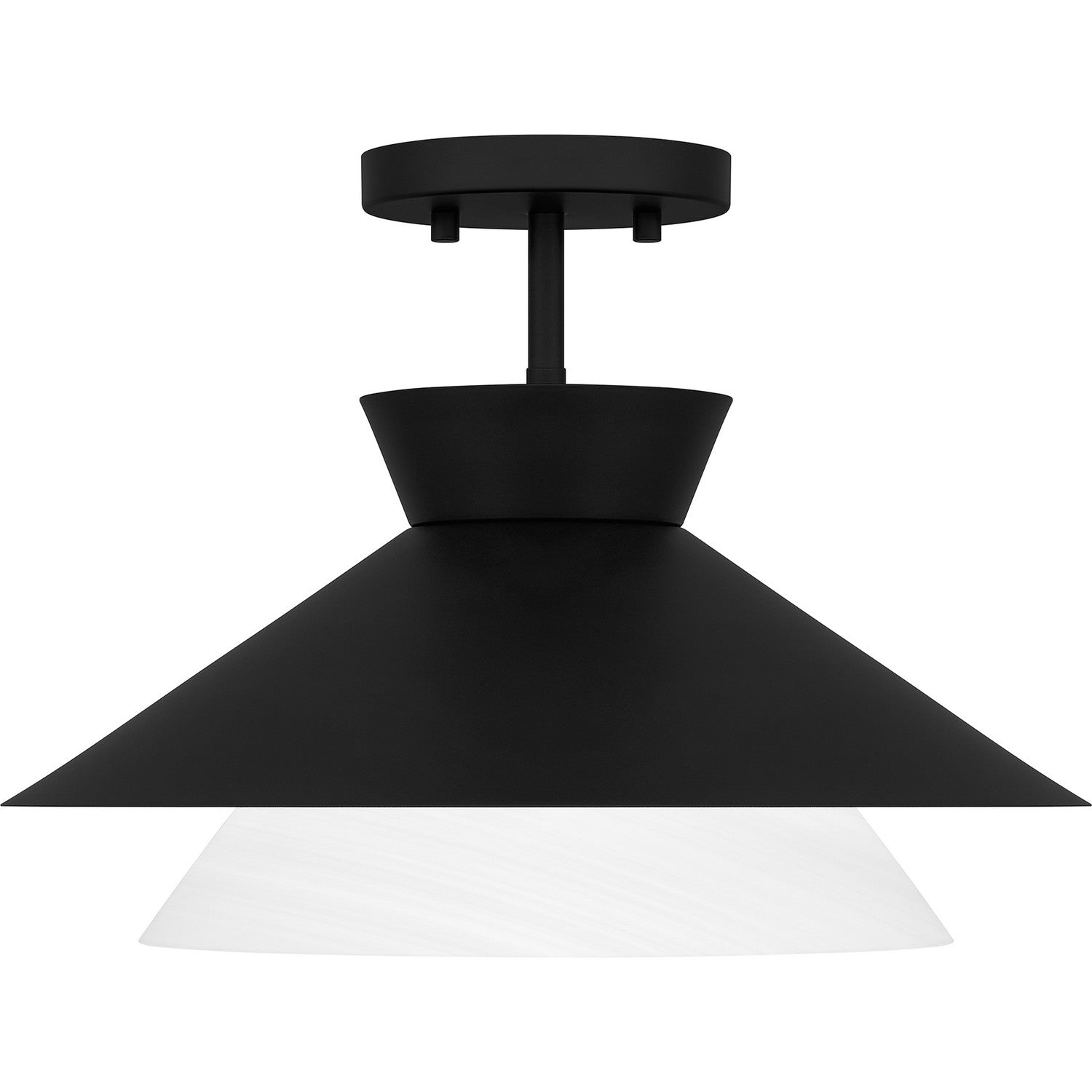 Quoizel - QSF6171MBK - One Light Semi Flush Mount - Quoizel Semi-Flush Mount - Matte Black