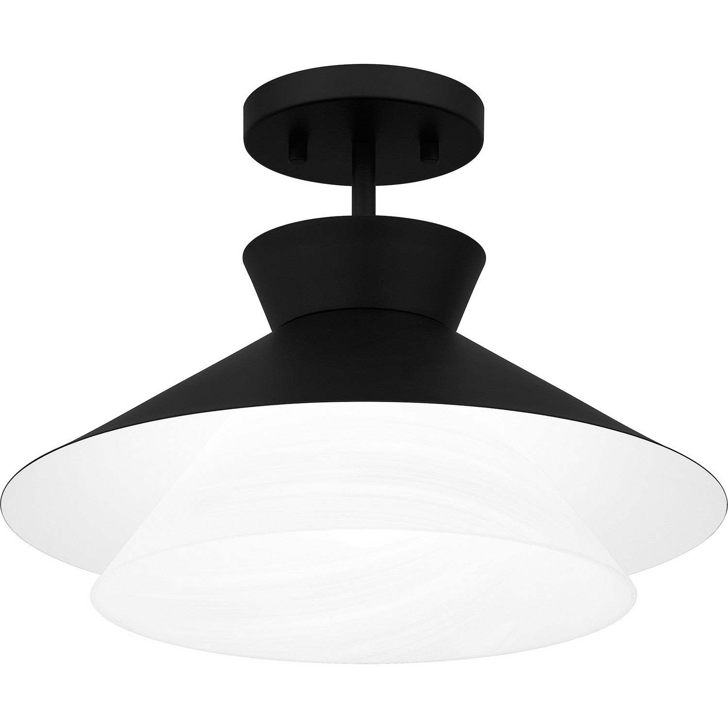 Quoizel - QSF6171MBK - One Light Semi Flush Mount - Quoizel Semi-Flush Mount - Matte Black