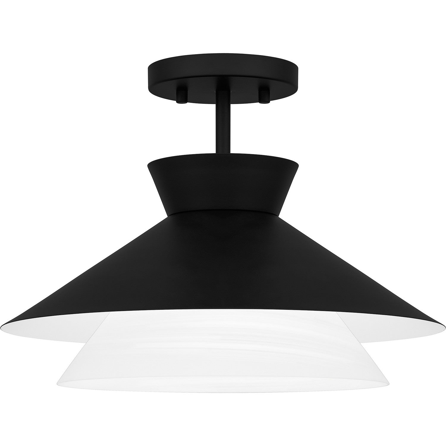 Quoizel - QSF6171MBK - One Light Semi Flush Mount - Quoizel Semi-Flush Mount - Matte Black