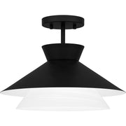 Quoizel - QSF6171MBK - One Light Semi Flush Mount - Quoizel Semi-Flush Mount - Matte Black