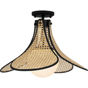 Quoizel - QSF6207MBK - One Light Semi Flush Mount - Quoizel Semi-Flush Mount - Matte Black