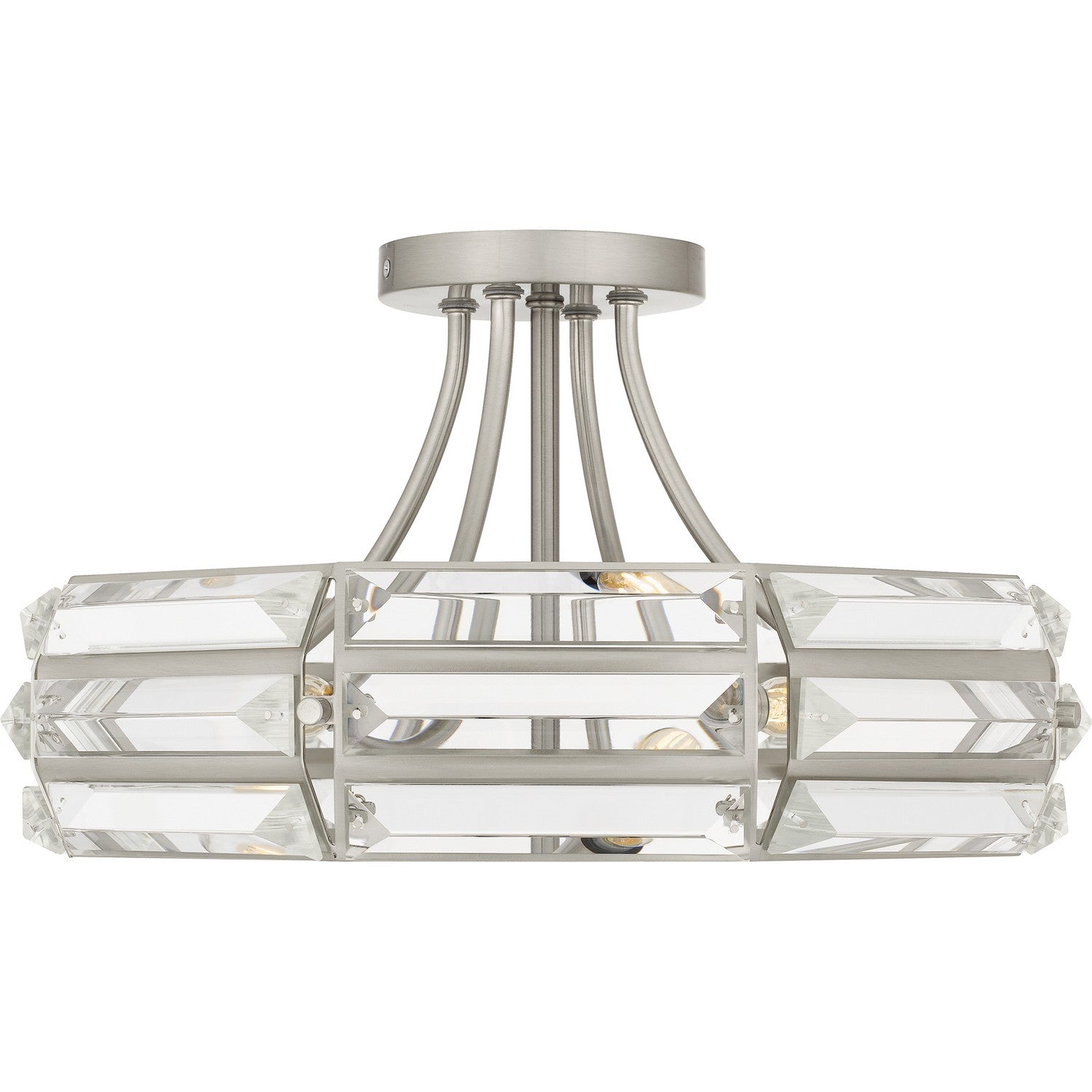 Quoizel - QSF6209BN - Four Light Semi Flush Mount - Quoizel Semi-Flush Mount - Brushed Nickel