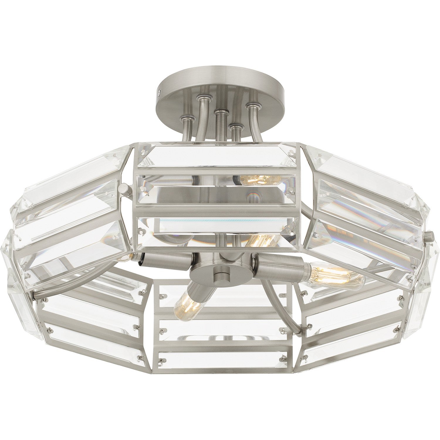 Quoizel - QSF6209BN - Four Light Semi Flush Mount - Quoizel Semi-Flush Mount - Brushed Nickel