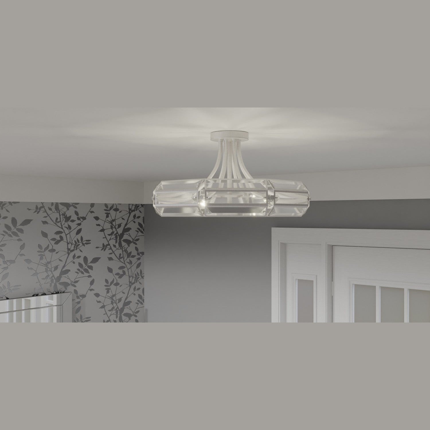 Quoizel - QSF6209BN - Four Light Semi Flush Mount - Quoizel Semi-Flush Mount - Brushed Nickel