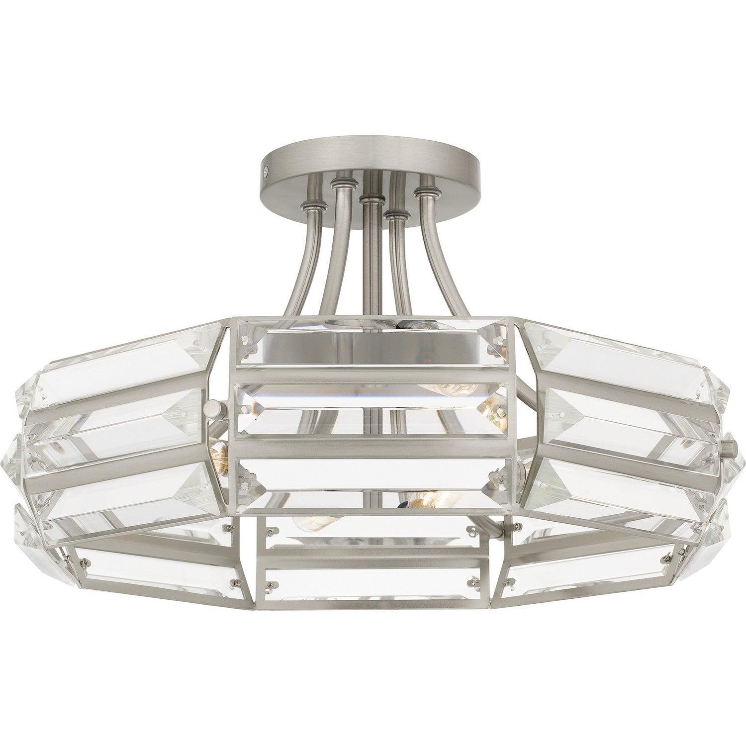 Quoizel - QSF6209BN - Four Light Semi Flush Mount - Quoizel Semi-Flush Mount - Brushed Nickel