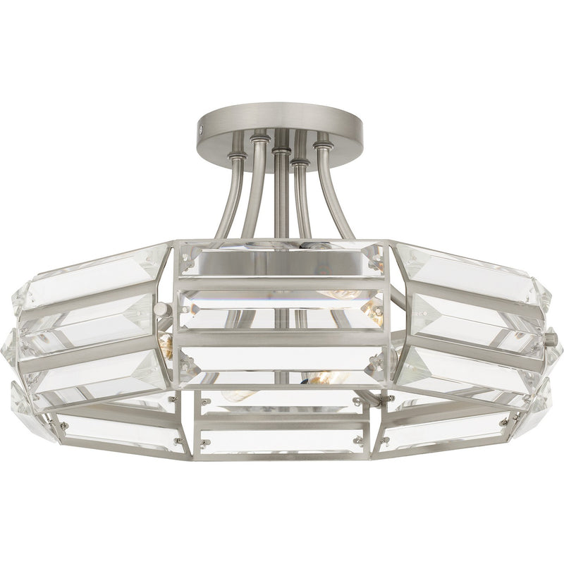 Quoizel - QSF6209BN - Four Light Semi Flush Mount - Quoizel Semi-Flush Mount - Brushed Nickel