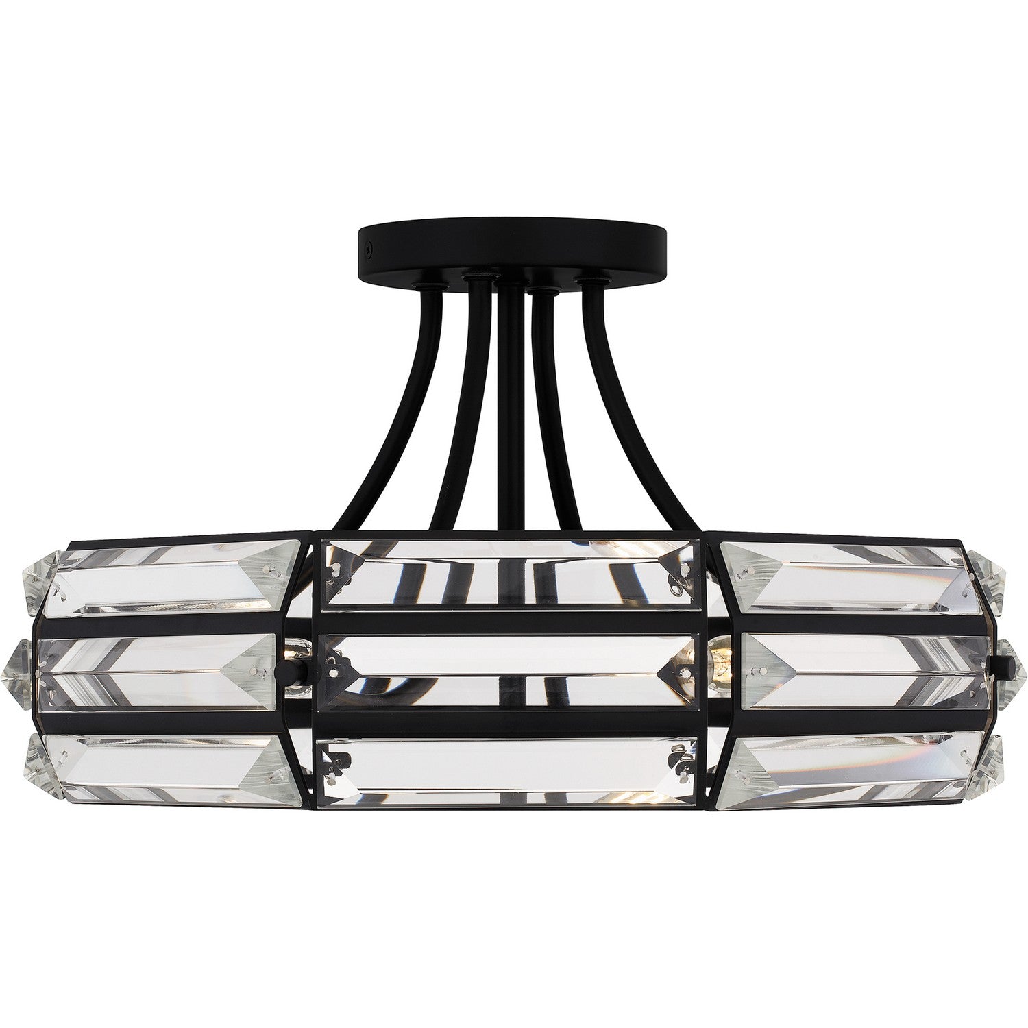 Quoizel - QSF6209MBK - Four Light Semi Flush Mount - Quoizel Semi-Flush Mount - Matte Black