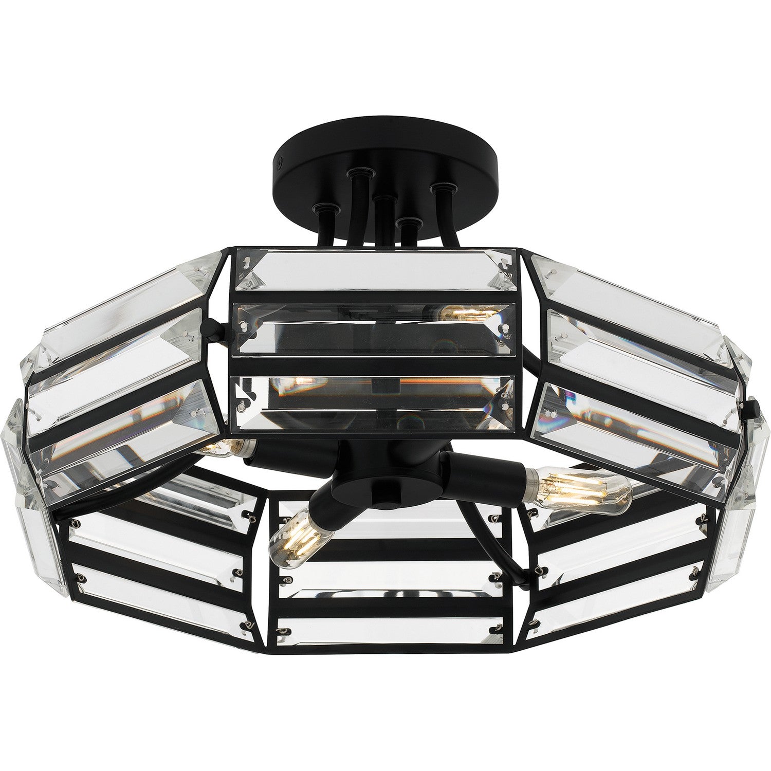 Quoizel - QSF6209MBK - Four Light Semi Flush Mount - Quoizel Semi-Flush Mount - Matte Black