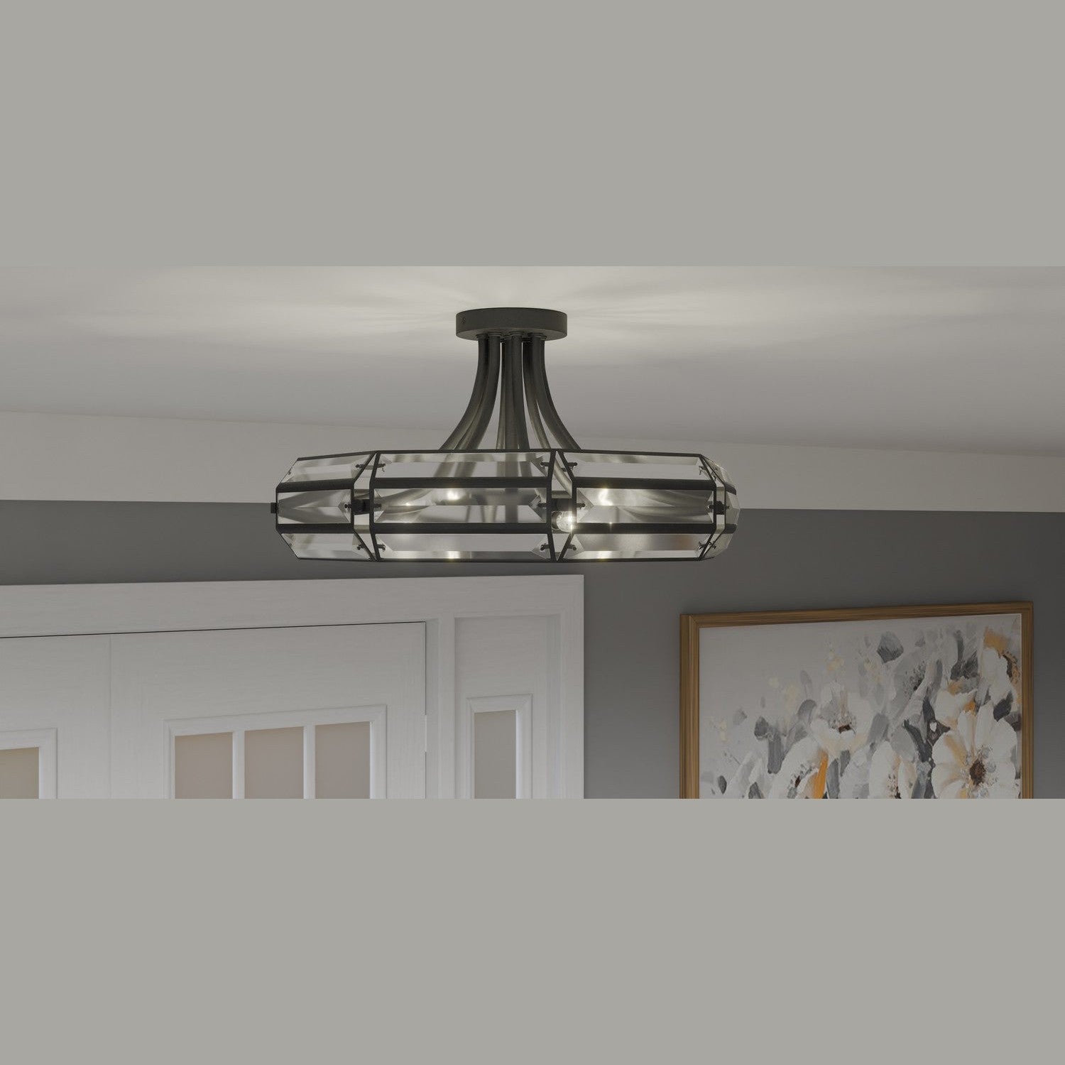 Quoizel - QSF6209MBK - Four Light Semi Flush Mount - Quoizel Semi-Flush Mount - Matte Black