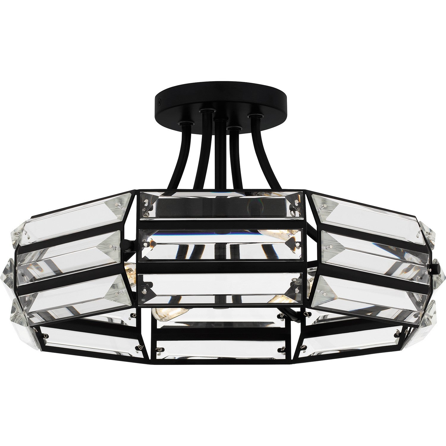 Quoizel - QSF6209MBK - Four Light Semi Flush Mount - Quoizel Semi-Flush Mount - Matte Black