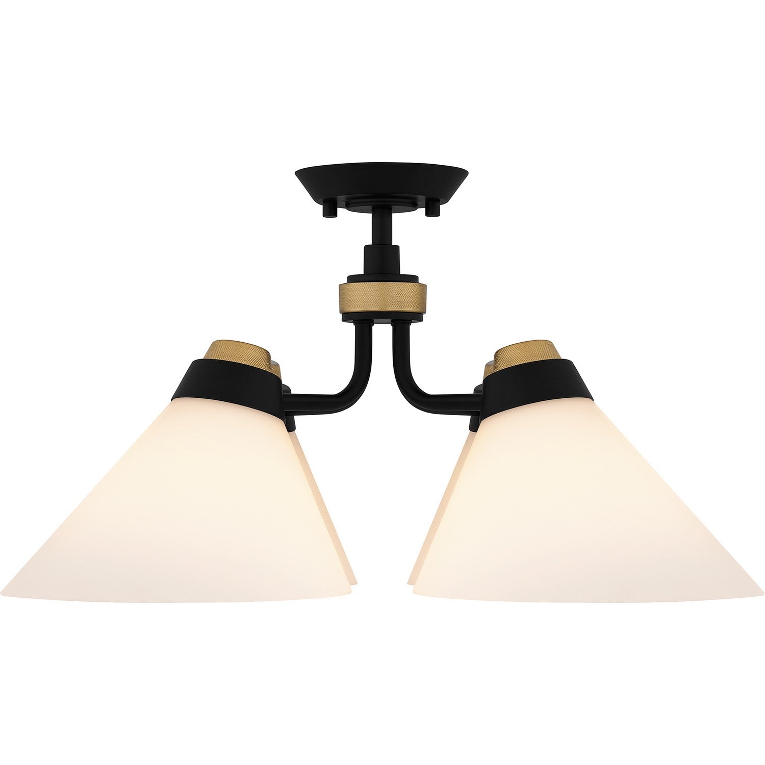 Quoizel - QSF6218MBK - Four Light Semi Flush Mount - Quoizel Semi-Flush Mount - Matte Black