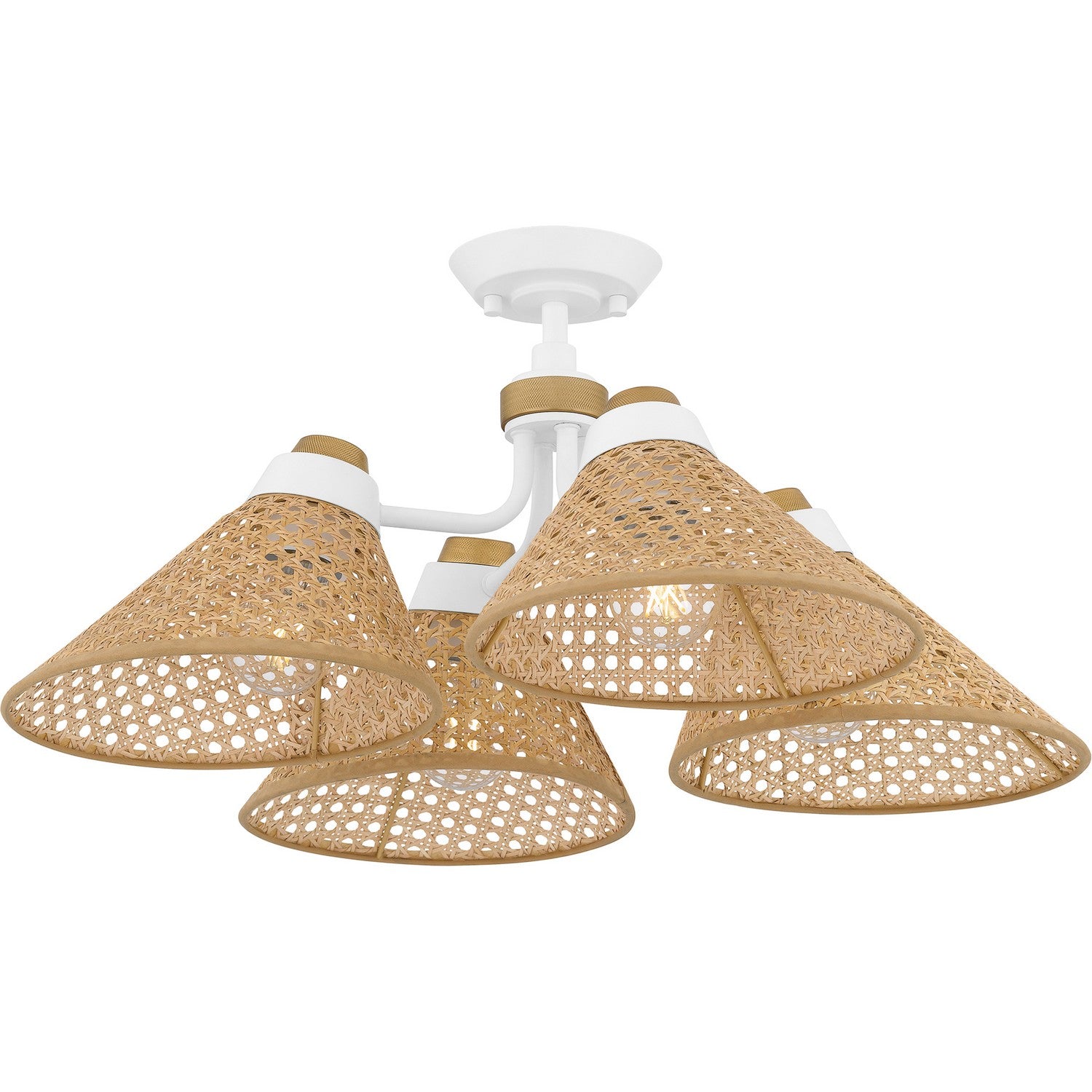 Quoizel - QSF6218W - Four Light Semi Flush Mount - Quoizel Semi-Flush Mount - Matte White
