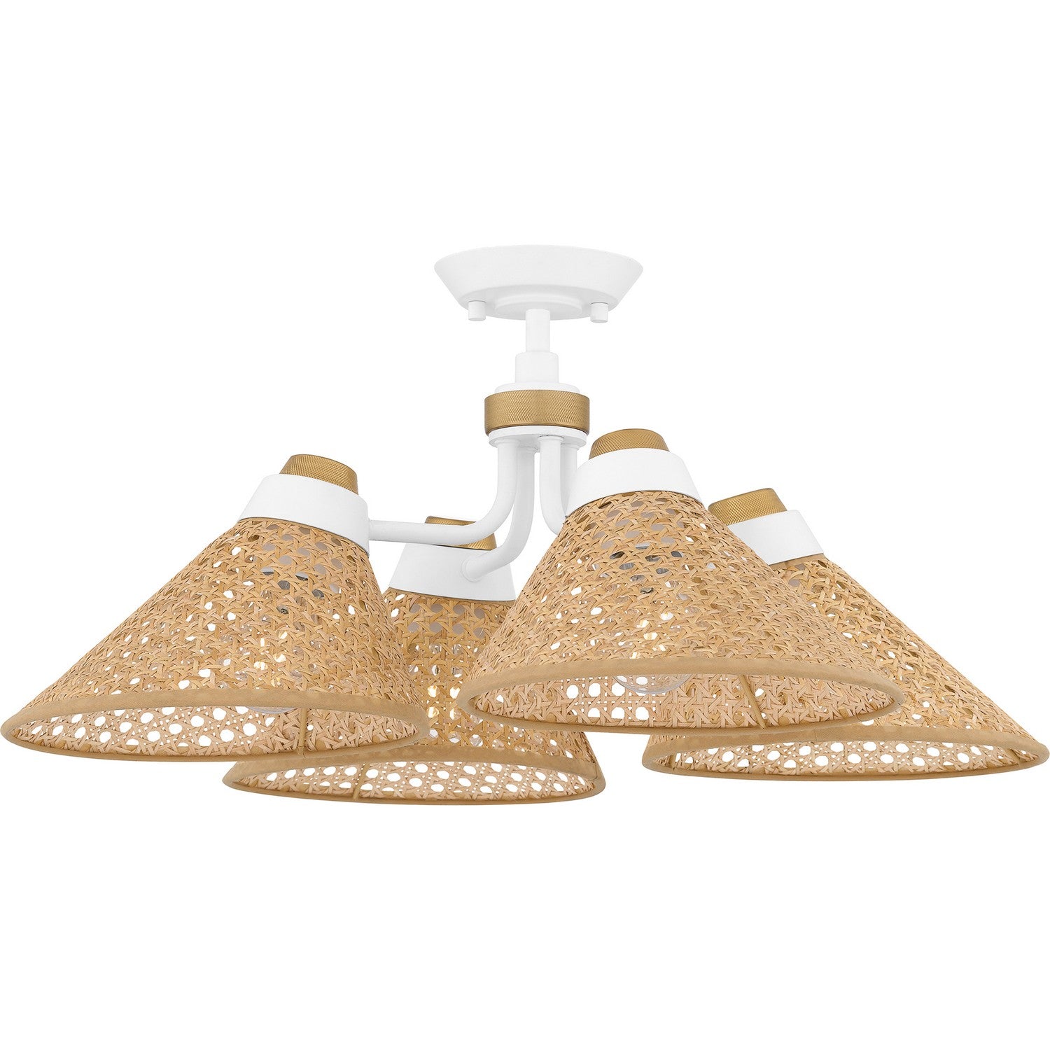 Quoizel - QSF6218W - Four Light Semi Flush Mount - Quoizel Semi-Flush Mount - Matte White