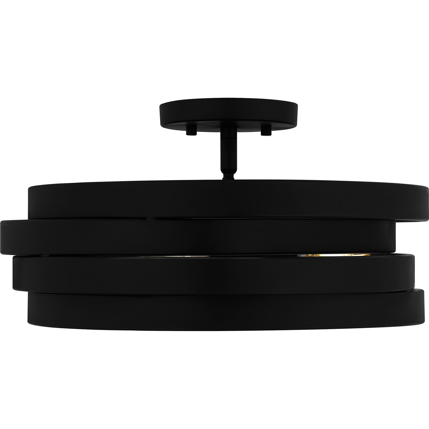 Quoizel - QSF6223MBK - Three Light Semi Flush Mount - Quoizel Semi-Flush Mount - Matte Black