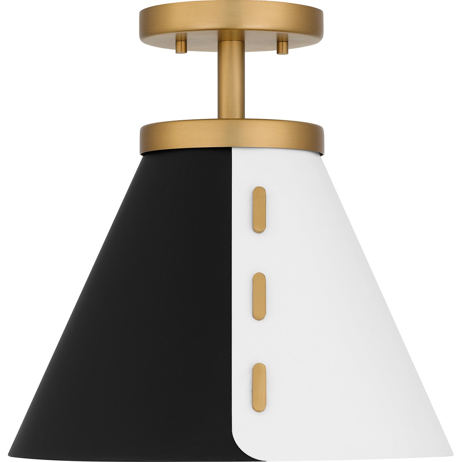 Quoizel - QSF6224BWS - One Light Semi Flush Mount - Quoizel Semi-Flush Mount - Brushed Weathered Brass