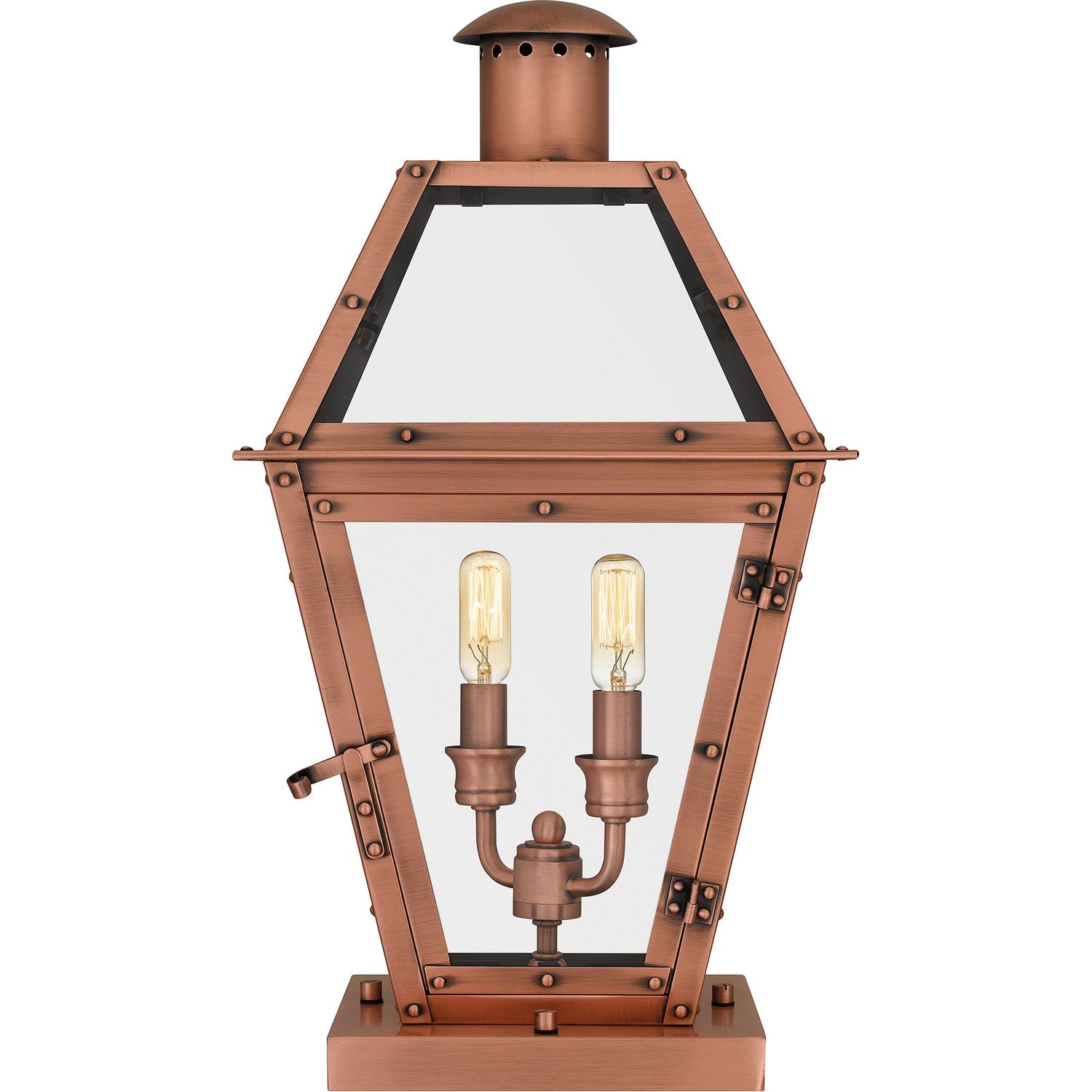 Quoizel - RO9110AC - Two Light Outdoor Pier Base - Rue De Royal - Aged Copper