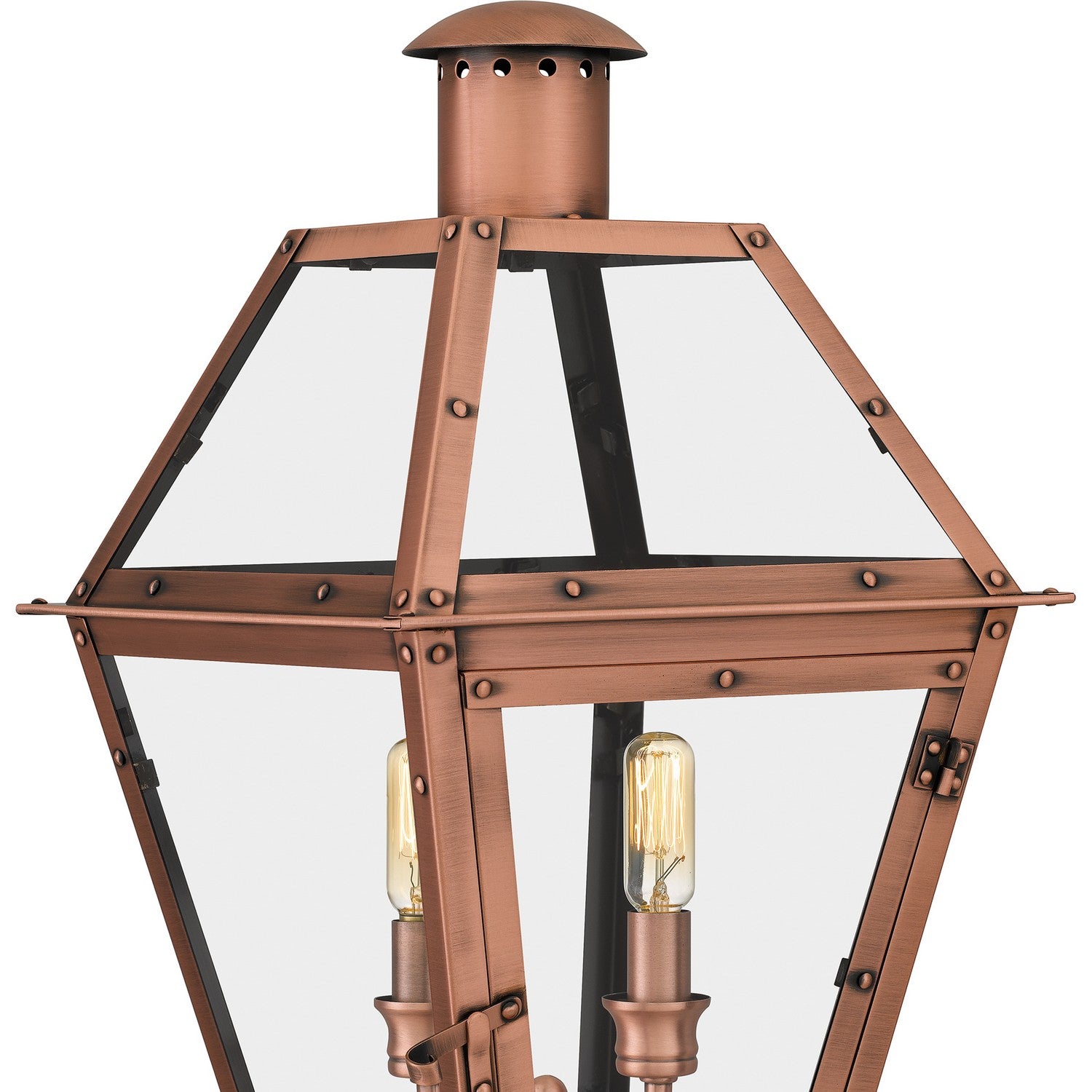 Quoizel - RO9110AC - Two Light Outdoor Pier Base - Rue De Royal - Aged Copper