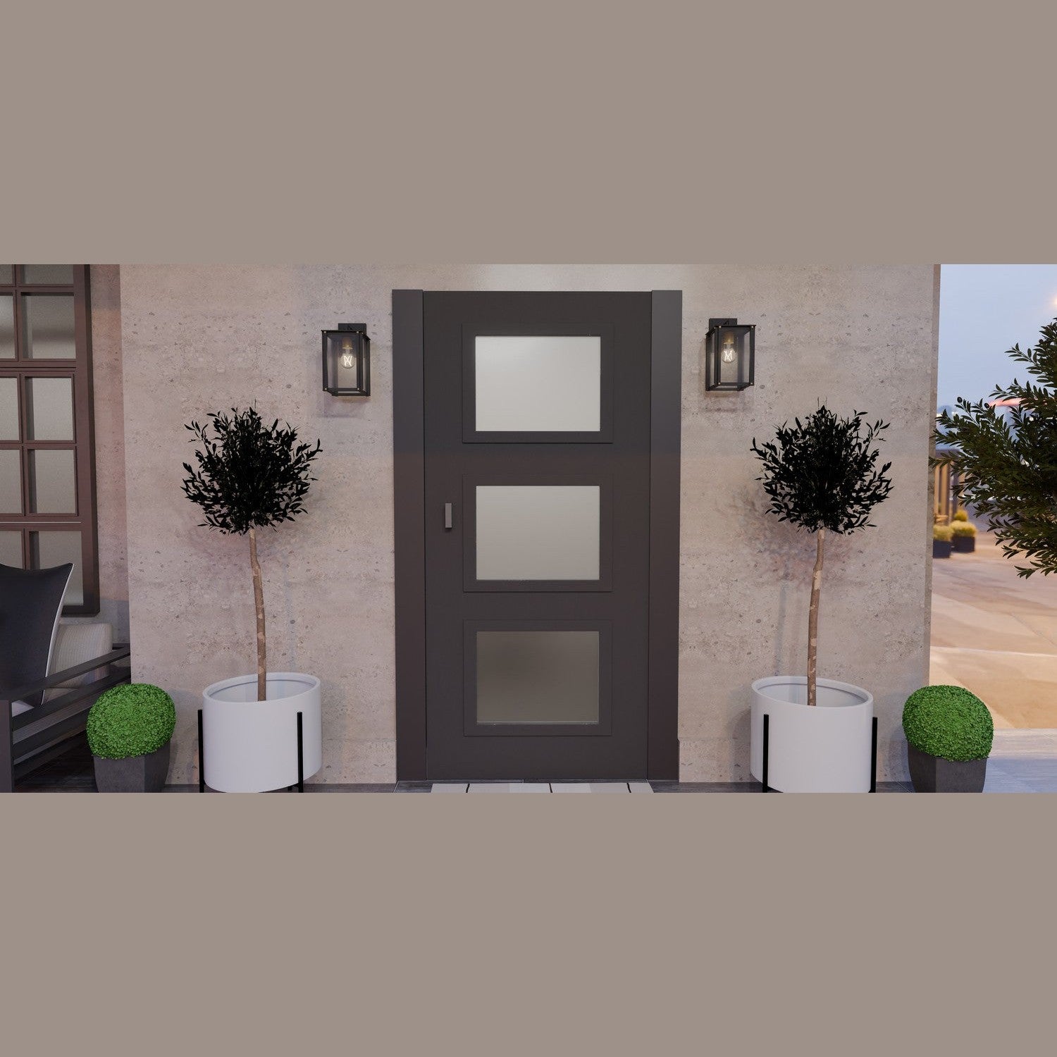 Quoizel - ROB8406MBK - One Light Outdoor Wall Mount - Robbins - Matte Black