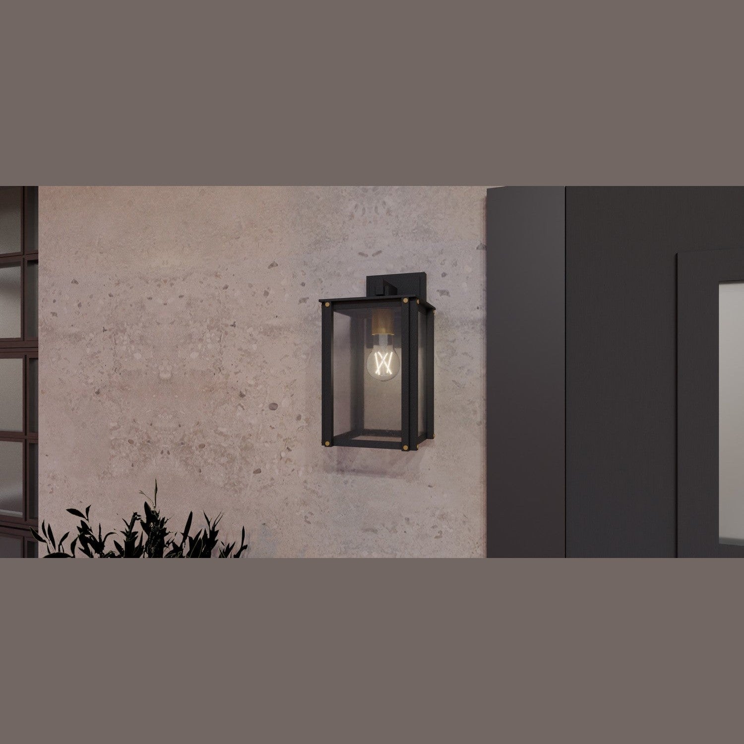 Quoizel - ROB8406MBK - One Light Outdoor Wall Mount - Robbins - Matte Black
