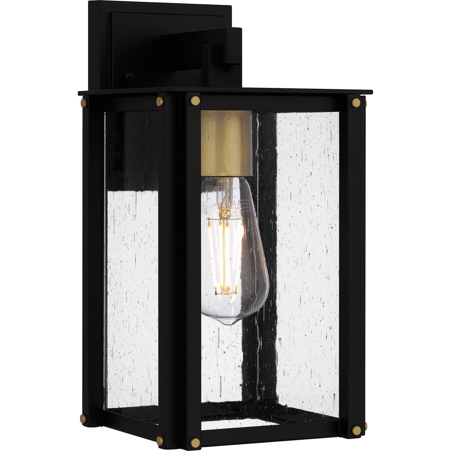 Quoizel - ROB8406MBK - One Light Outdoor Wall Mount - Robbins - Matte Black