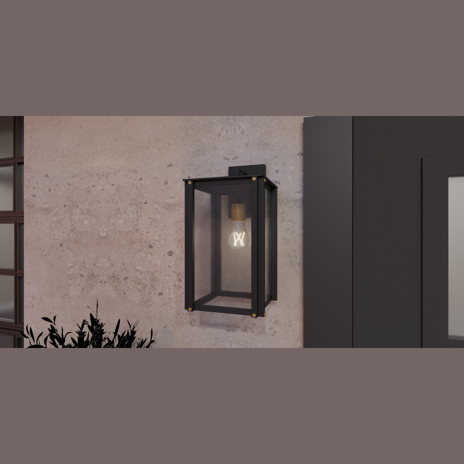 Quoizel - ROB8408MBK - One Light Outdoor Wall Mount - Robbins - Matte Black