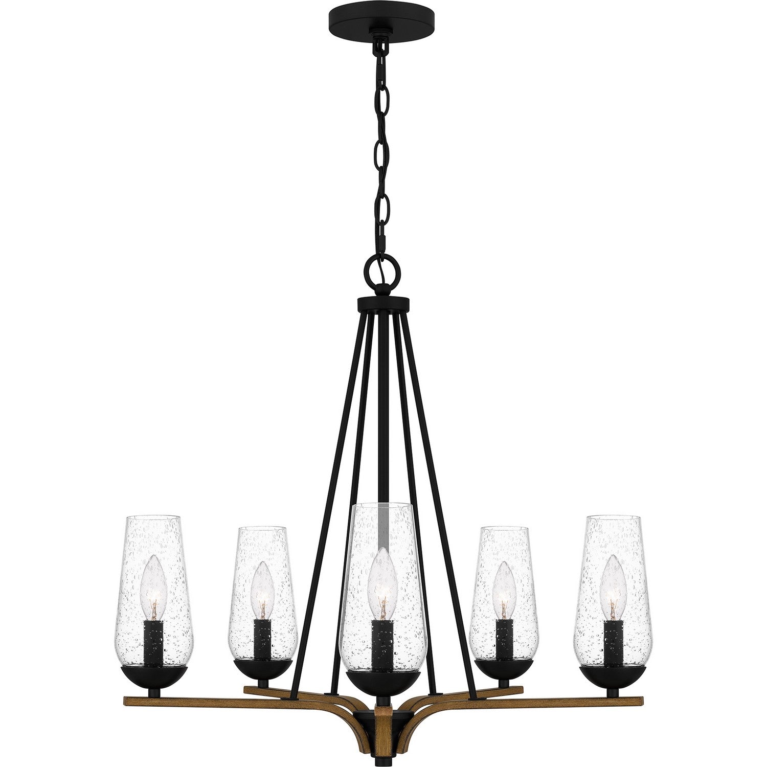 Quoizel - ROC5025MBK - Five Light Chandelier - Rochester - Matte Black