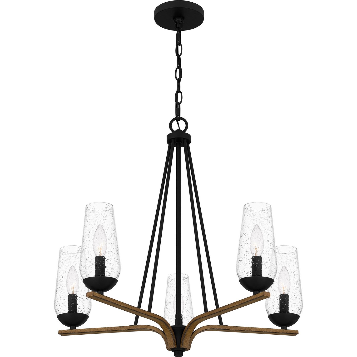 Quoizel - ROC5025MBK - Five Light Chandelier - Rochester - Matte Black