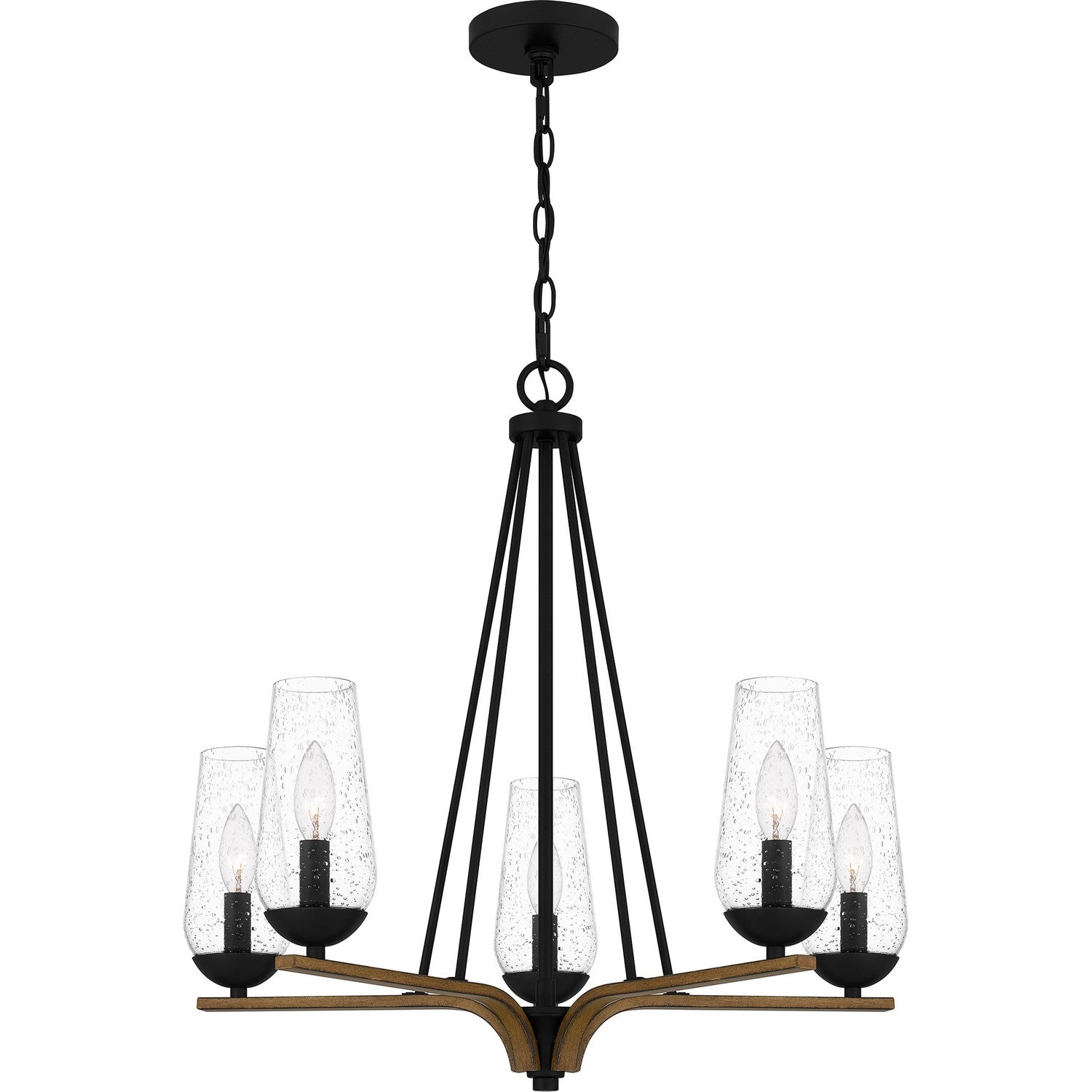 Quoizel - ROC5025MBK - Five Light Chandelier - Rochester - Matte Black