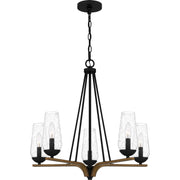 Quoizel - ROC5025MBK - Five Light Chandelier - Rochester - Matte Black