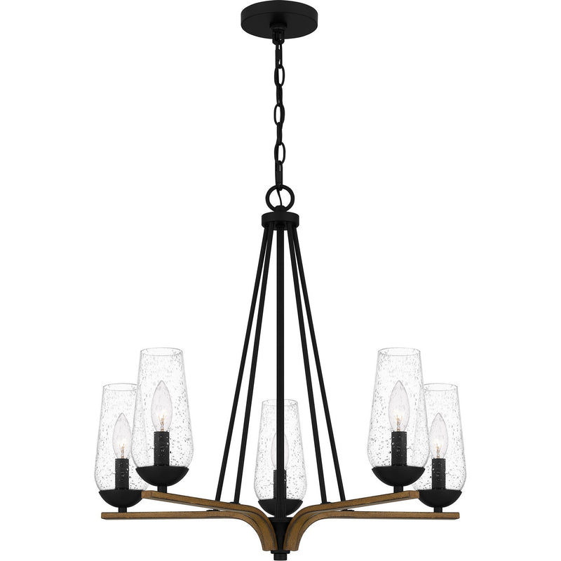 Quoizel - ROC5025MBK - Five Light Chandelier - Rochester - Matte Black