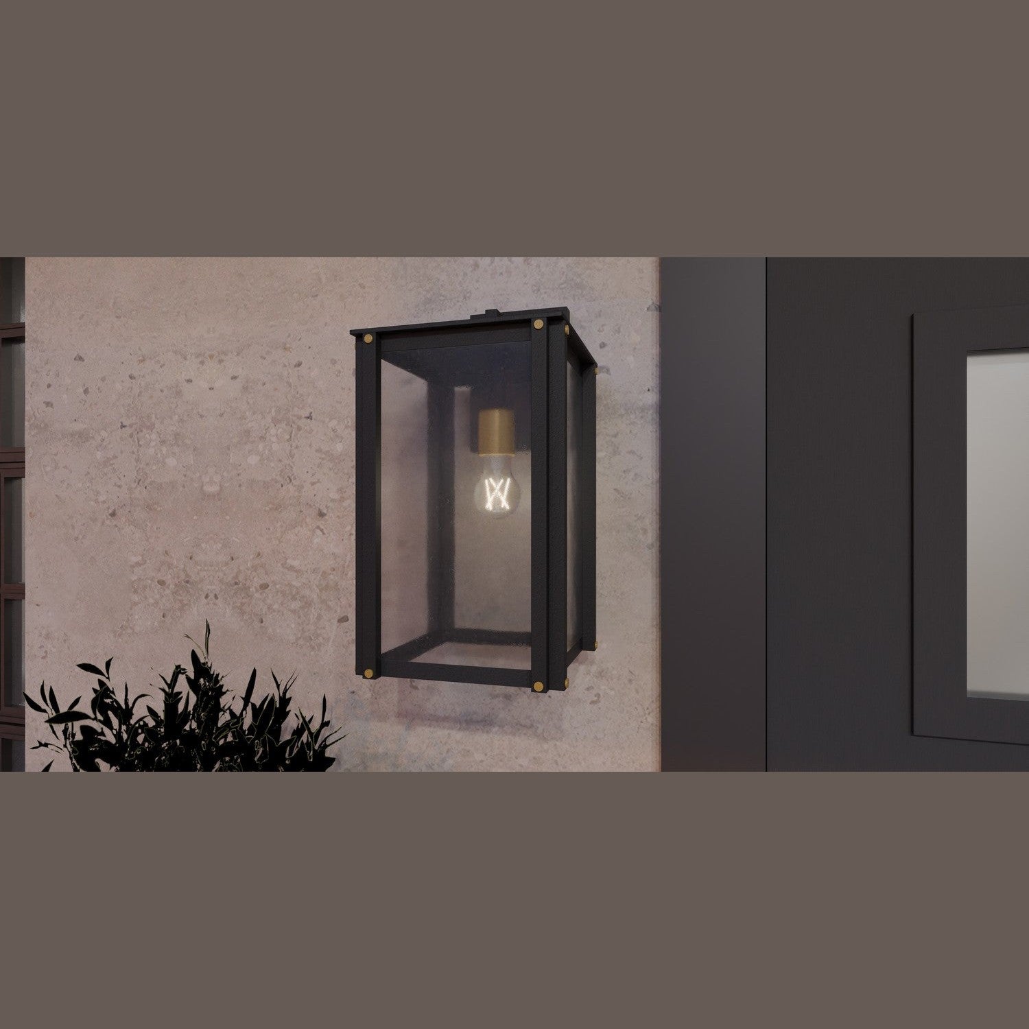 Quoizel - ROB8409MBK - One Light Outdoor Wall Mount - Robbins - Matte Black