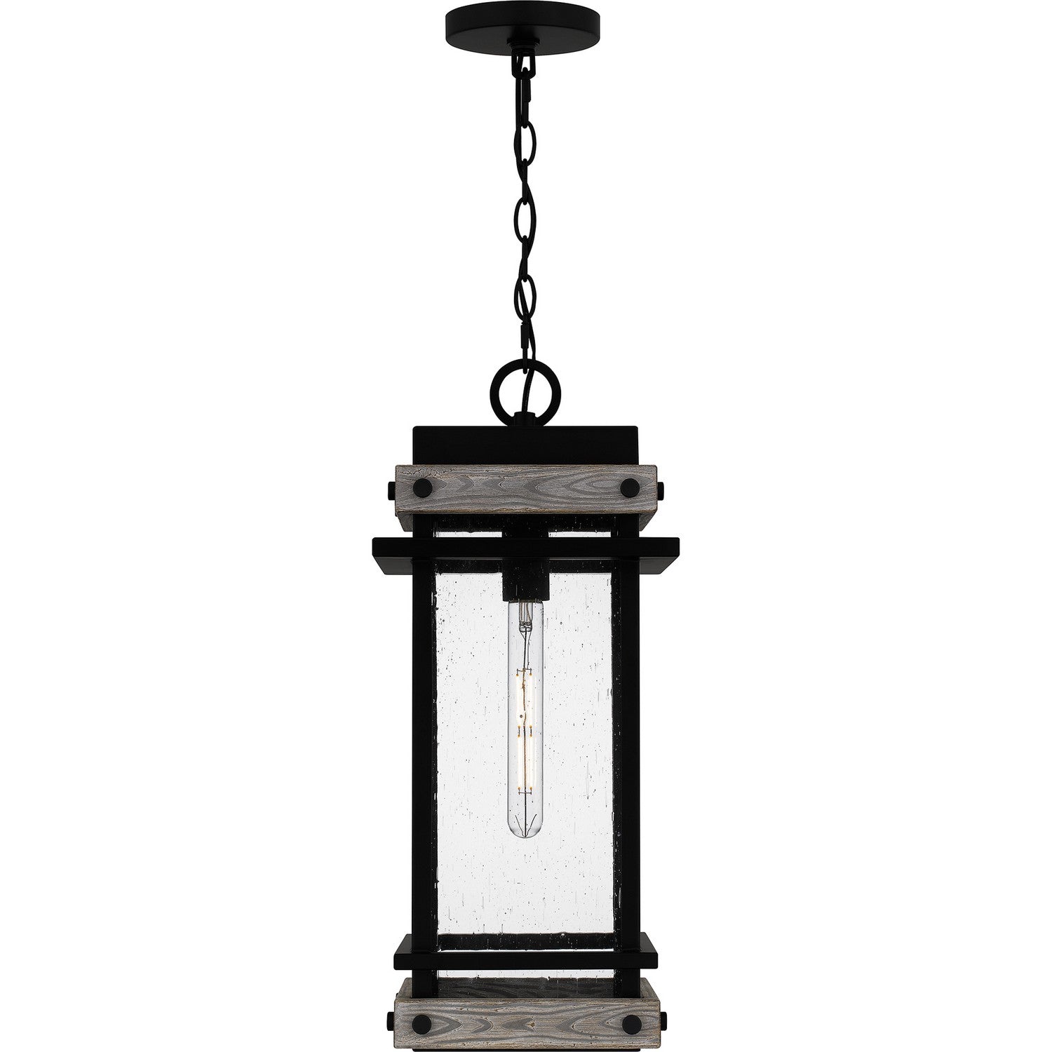 Quoizel - SAD1909MBK - One Light Outdoor Hanging Lantern - Strader - Matte Black