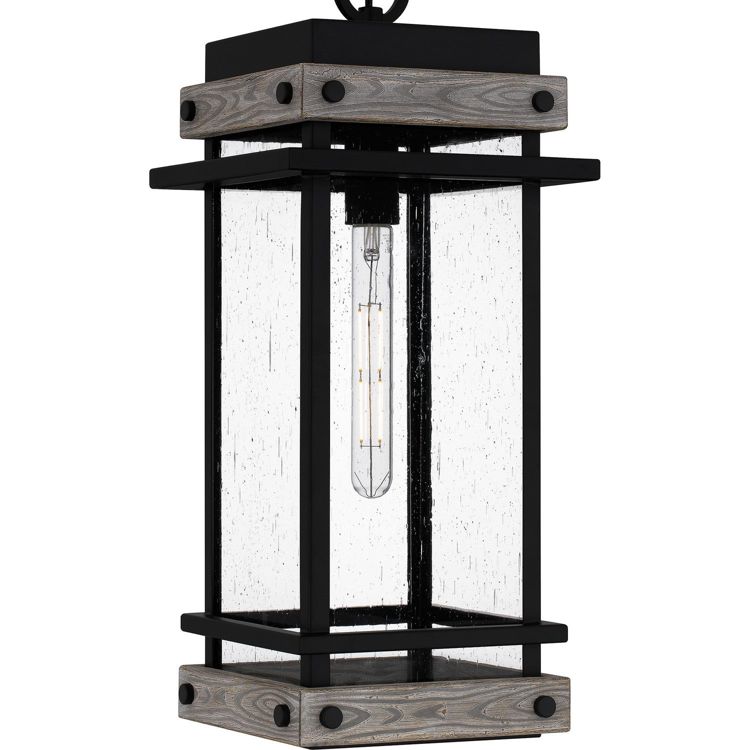 Quoizel - SAD1909MBK - One Light Outdoor Hanging Lantern - Strader - Matte Black