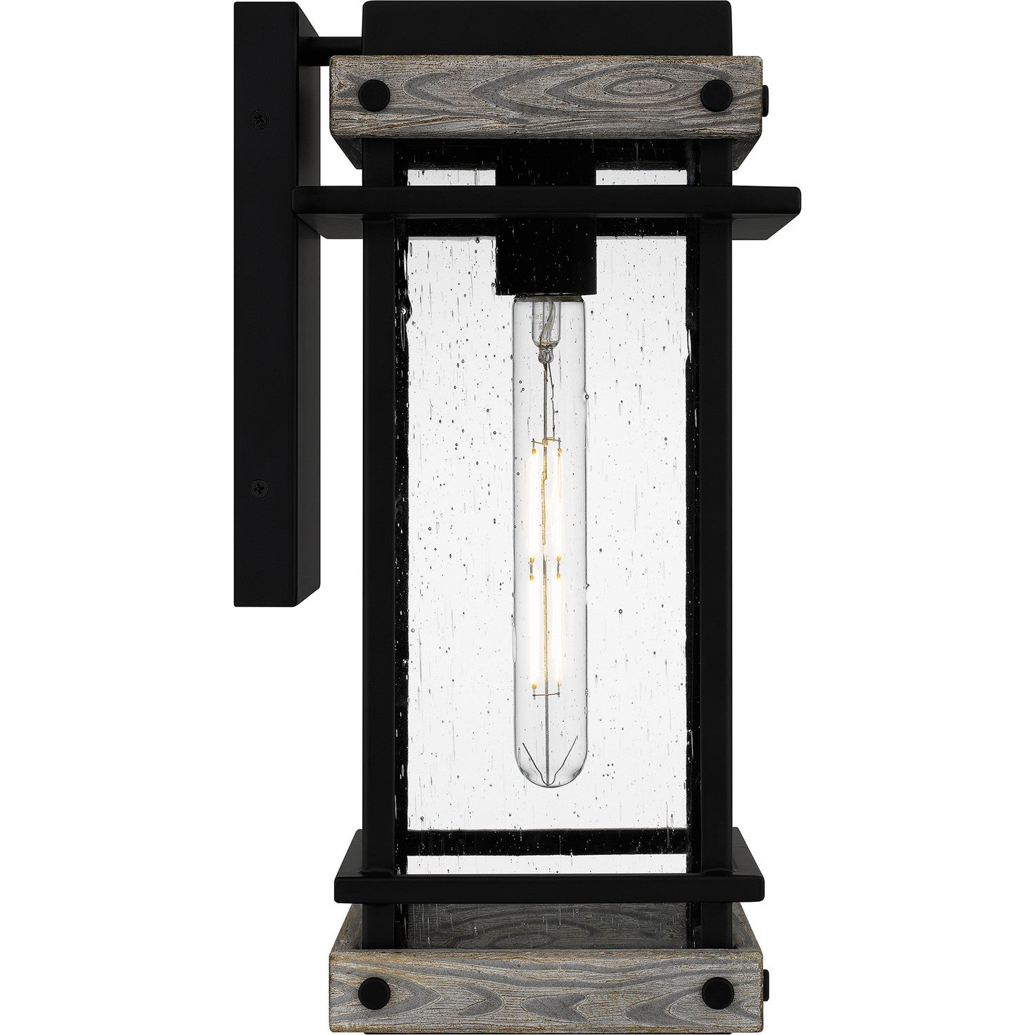 Quoizel - SAD8407MBK - One Light Outdoor Wall Mount - Strader - Matte Black
