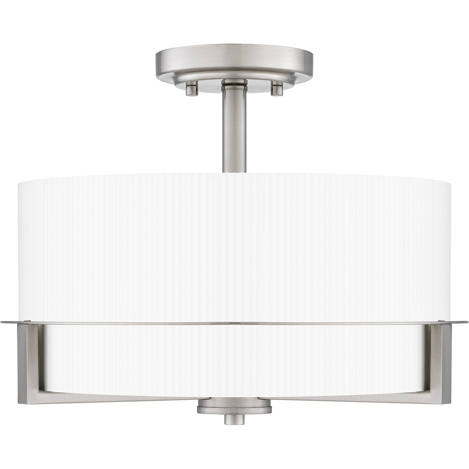 Quoizel - SEY1715BN - Three Light Semi Flush Mount - Seymour - Brushed Nickel