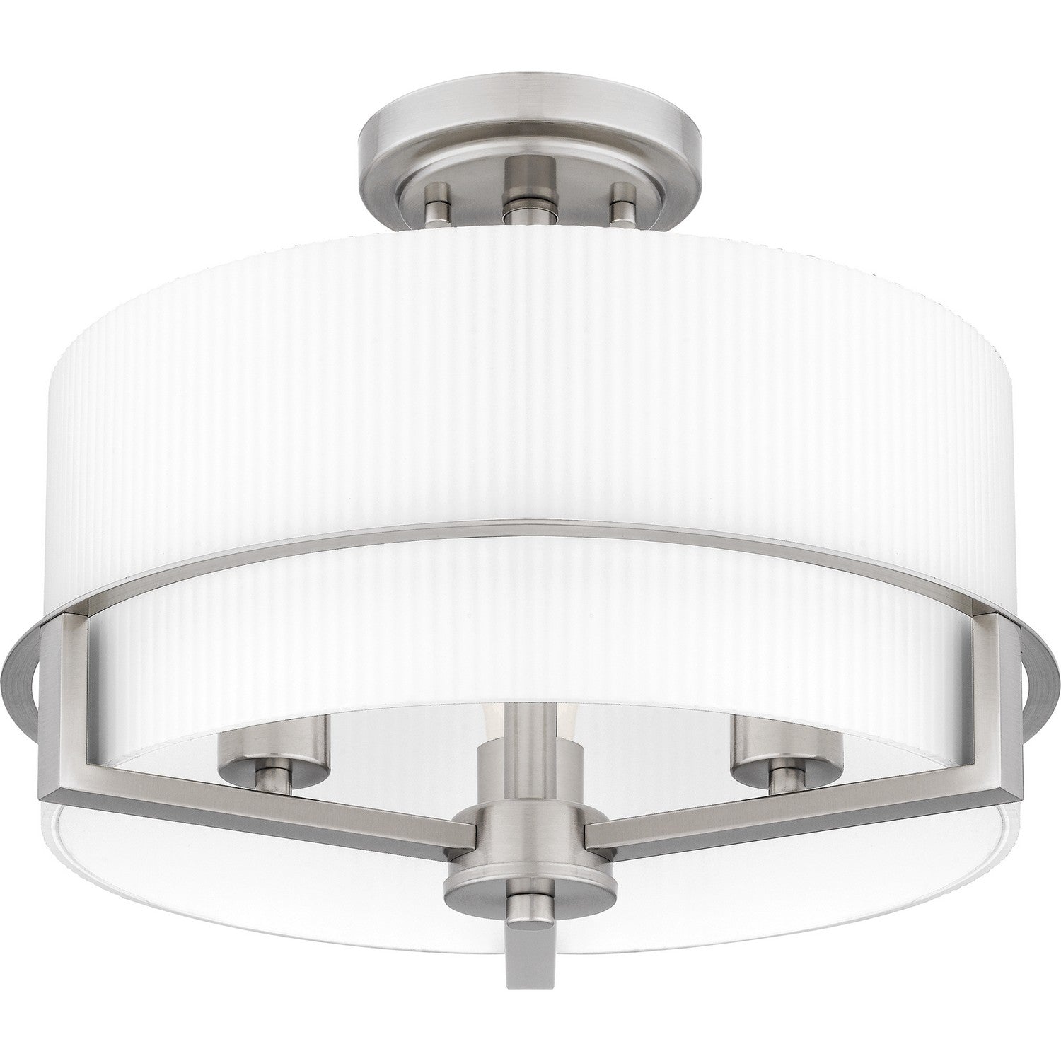 Quoizel - SEY1715BN - Three Light Semi Flush Mount - Seymour - Brushed Nickel