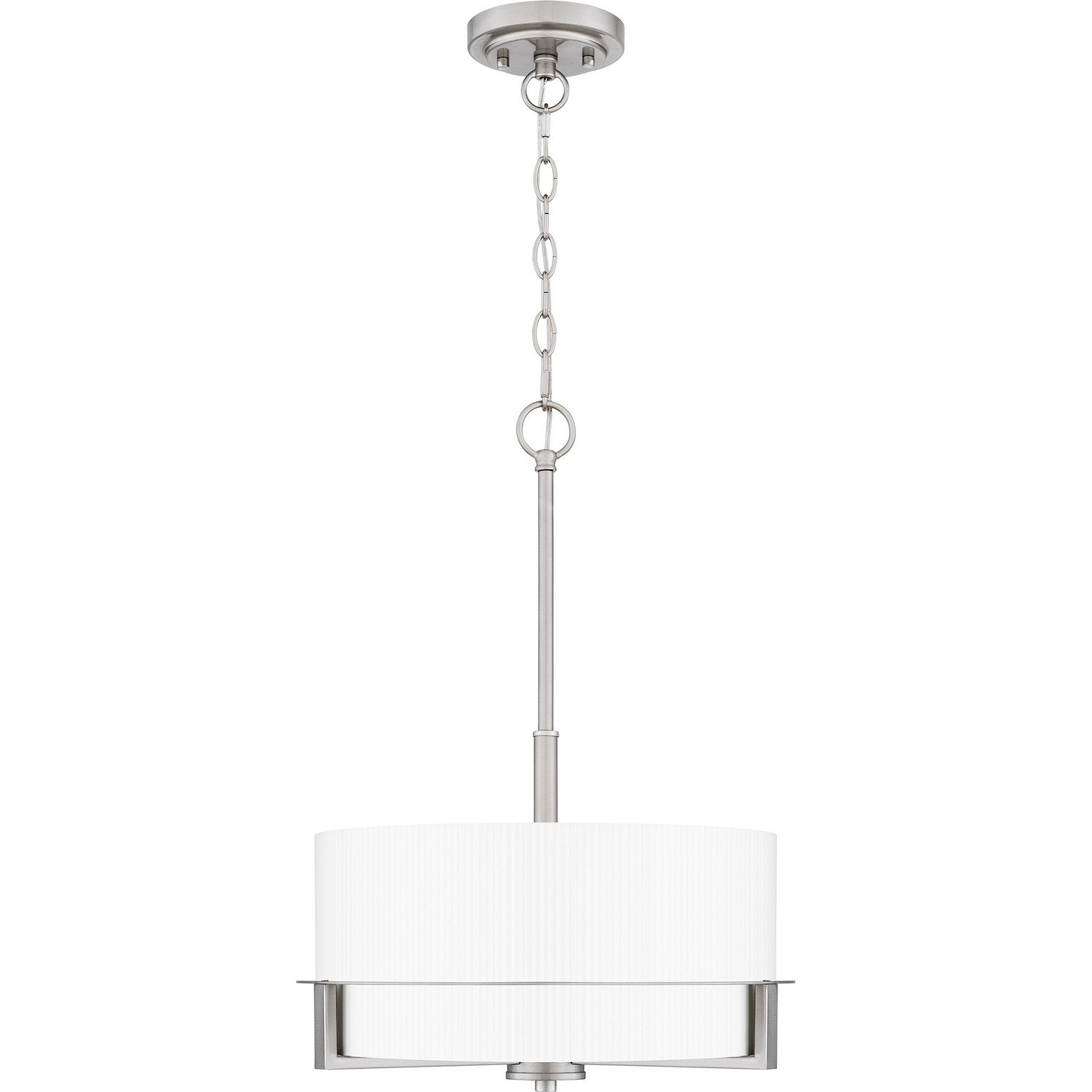 Quoizel - SEY2815BN - Three Light Pendant - Seymour - Brushed Nickel