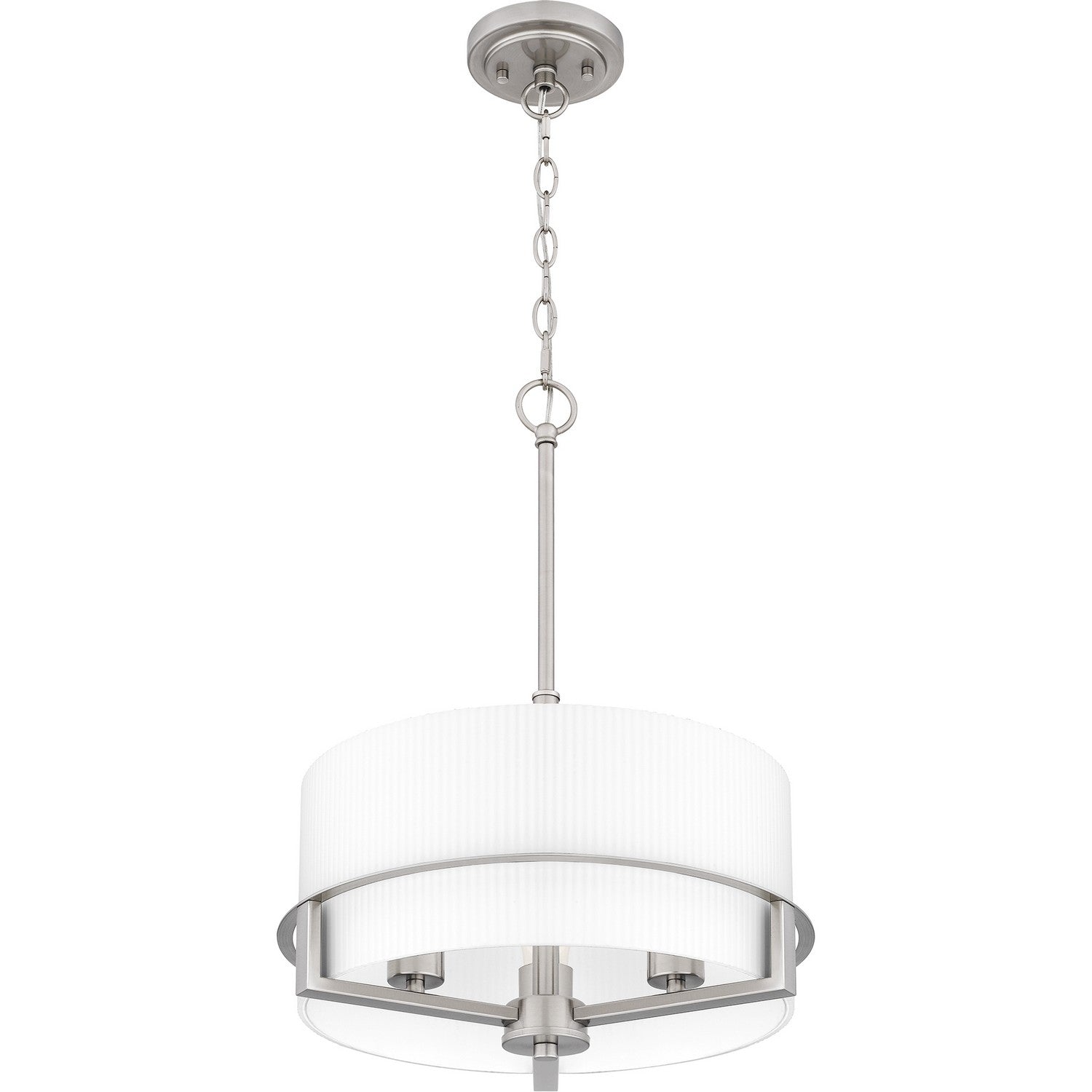 Quoizel - SEY2815BN - Three Light Pendant - Seymour - Brushed Nickel
