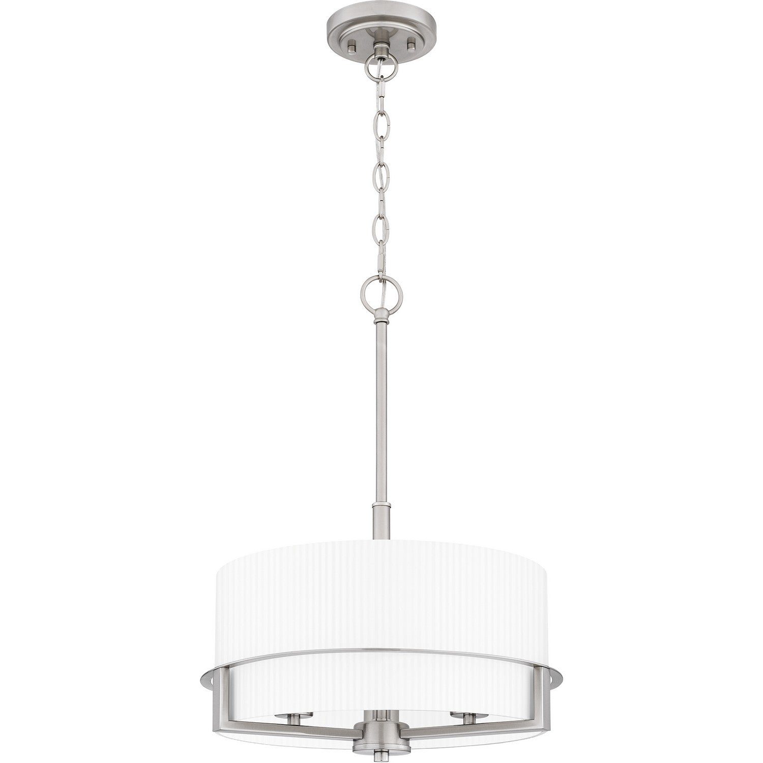 Quoizel - SEY2815BN - Three Light Pendant - Seymour - Brushed Nickel