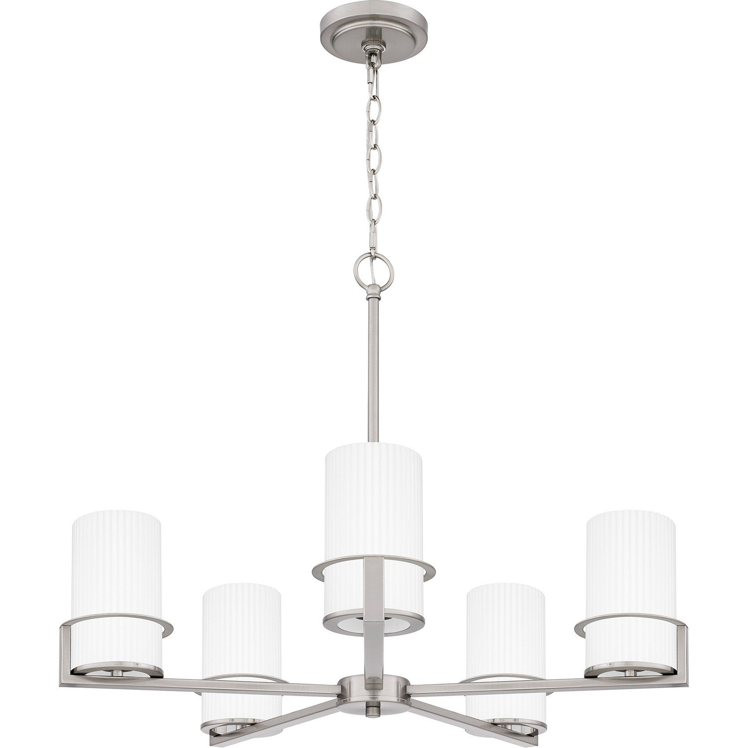 Quoizel - SEY5026BN - Five Light Chandelier - Seymour - Brushed Nickel