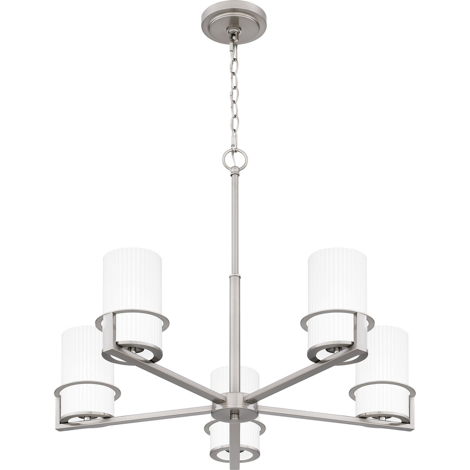 Quoizel - SEY5026BN - Five Light Chandelier - Seymour - Brushed Nickel