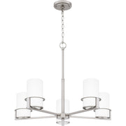 Quoizel - SEY5026BN - Five Light Chandelier - Seymour - Brushed Nickel