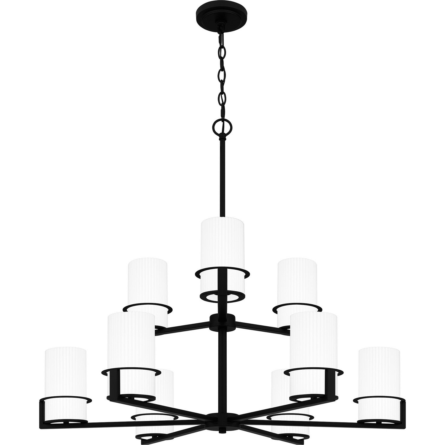 Quoizel - SEY5032MBK - Nine Light Chandelier - Seymour - Matte Black